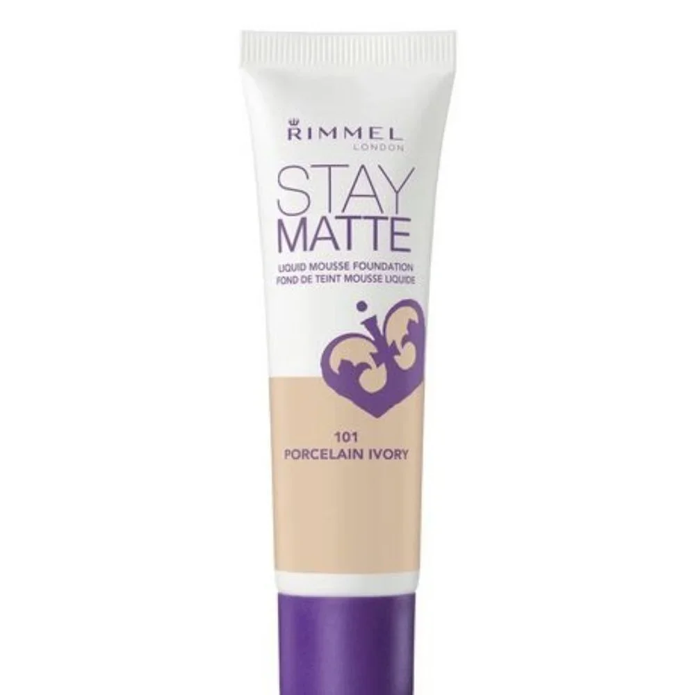 Rimmel London 101 Porcelain Ivory Stay Matte Liquid Mousse Foundation NEW